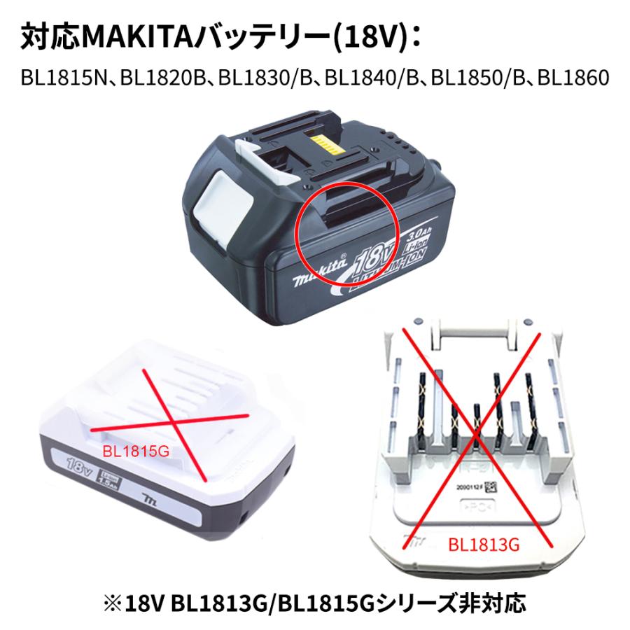 マキタ（makita） マキタ/ボッシュ バッテリーアダプタ BAP18 A-65165