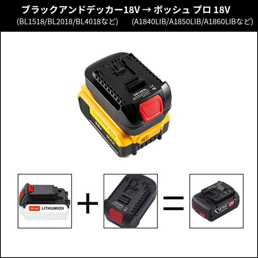 110vインバータリチウムイオンバッテリーアダプタ充電器ボッシュマキタ マキタ（makita） マキタ/ボッシュ バッテリーアダプタ BAP18 A-65165