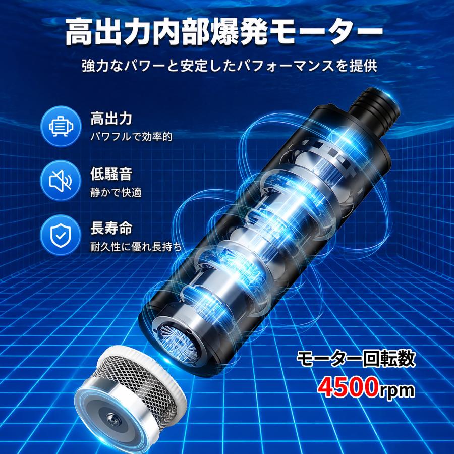 充電式 排水ポンプ 高排水力 強力モーター搭載 静音設計 マキタ18V