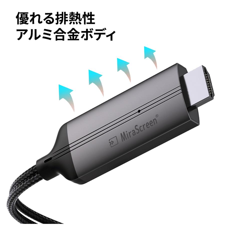 Lightning/MicroUSB/Type-C HDMI変換ケーブル HDMI変換アダプター