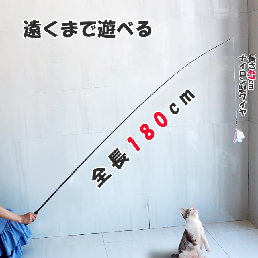 猫じゃらし 超ロングタイプ 180cm 伸縮式 長さ4段調節 グラス
