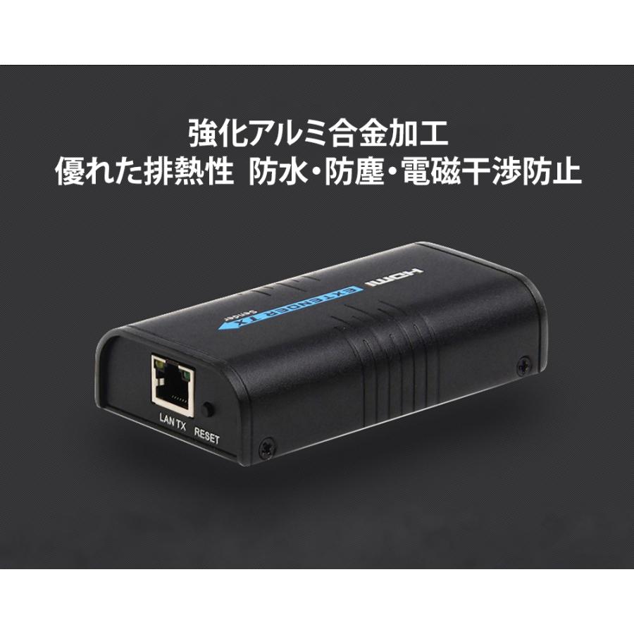 HDMI延長器 HDMI中継器 HDMIエクステンダー HDMI信号を無遅延ロスレス