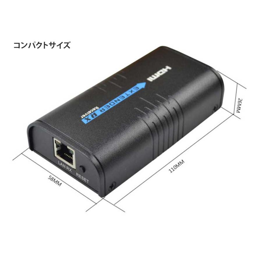 HDMI延長器 HDMI延長器 HDMI中継器 HDMIエクステンダー HDMI信号を無遅延ロスレス