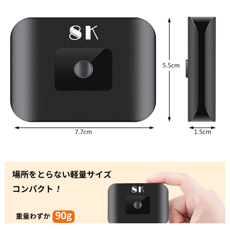 5ポート HDMI切替器 1ポート出力 リモコン付き HDMI切替器 リモコン付き 遠隔操作可能 8K60Hz 2入力1出力 : ネット