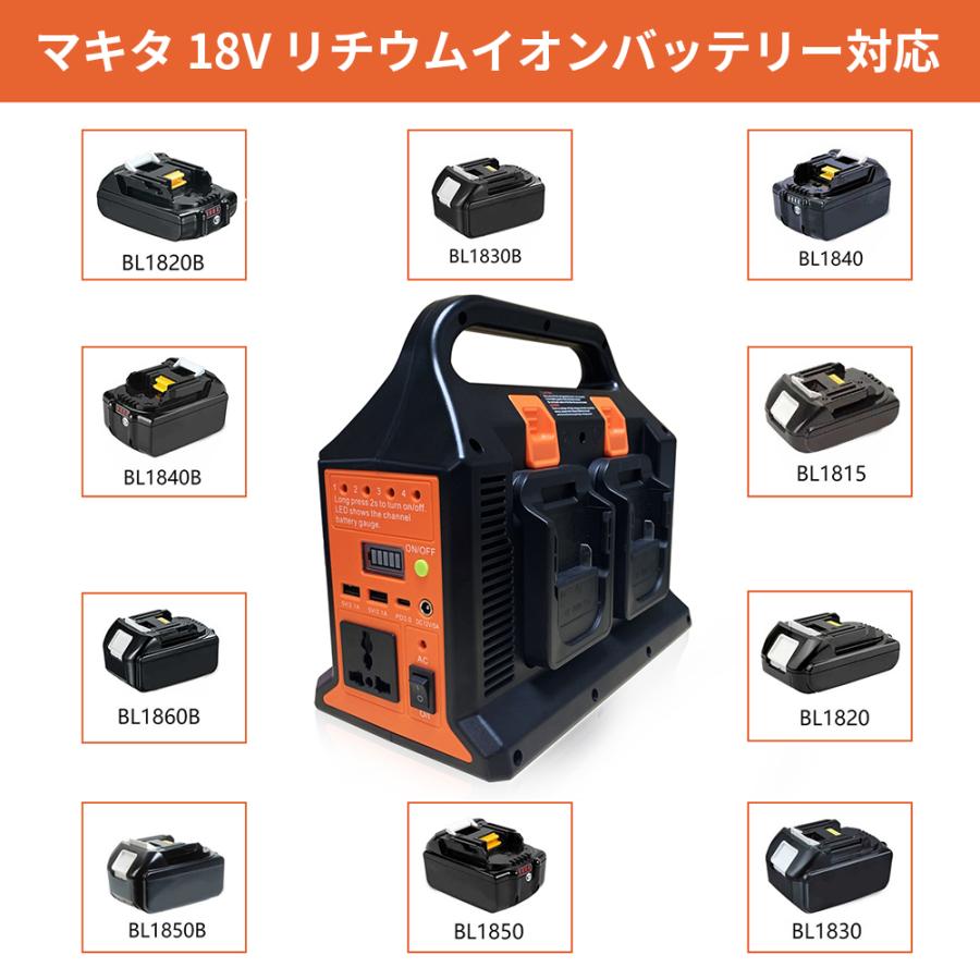 300W マキタインバーター パワーインバーター 4チャネル マキタ 18V