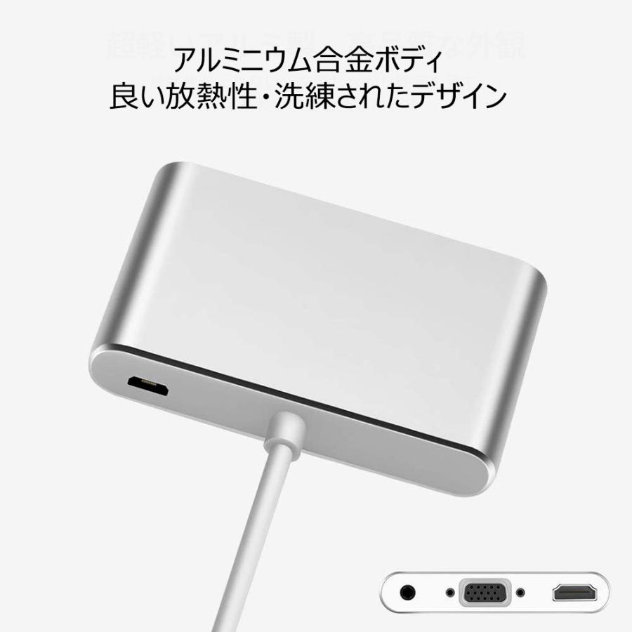 Lightning to HDMI/VGA/Audioアダプタ 変換ケーブル | iPhone | 09