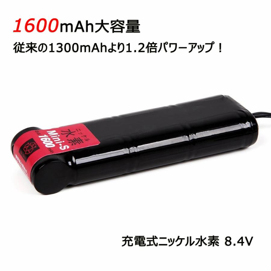 東京マルイ 1600mAh 8.4V Mini-S ミニS互換バッテリー 4個セット | TOKYO MARUI | 01