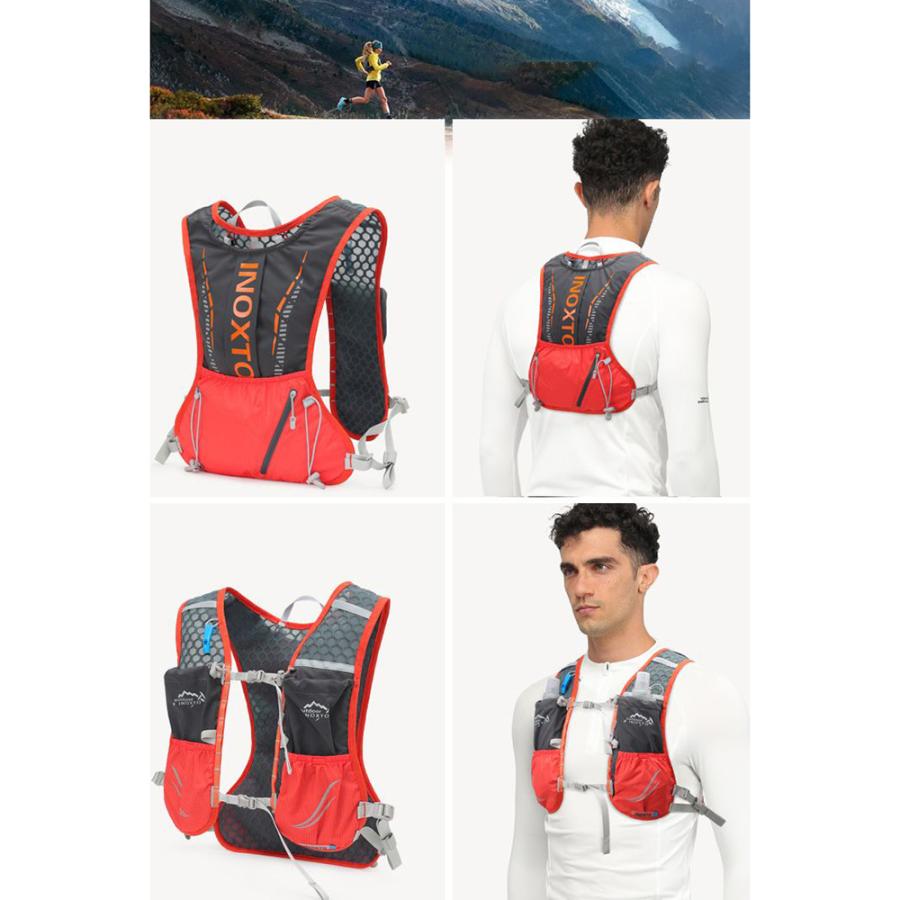 超軽量ランニング用バックパック トレランザック ハイドレーションバッグ ポケット多数 高収納能力 チェストベルト８段調節 揺れにくく走りやすい |  | 17