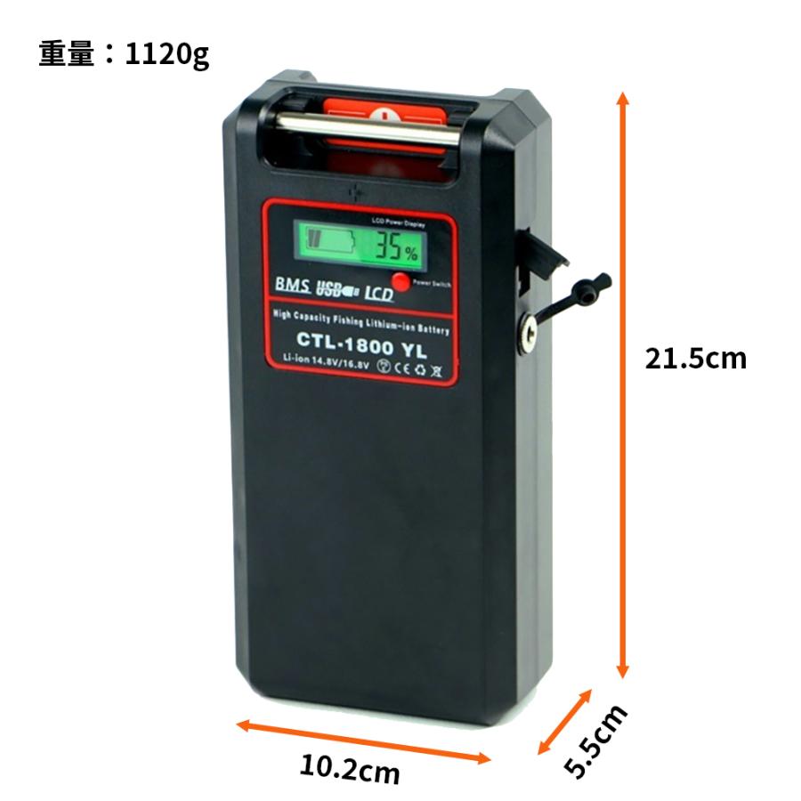14000mAh ポータブル 2芯電動リール用バッテリー パナソニックセル採用