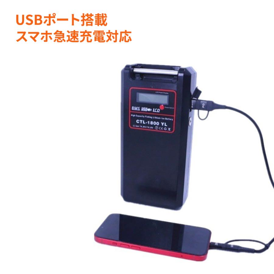 14000mAh ポータブル 2芯電動リール用バッテリー パナソニックセル採用