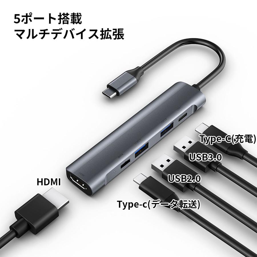 任天堂（Nintendo） Type-cハブ Nintendo Switchドック代替品 5ポート
