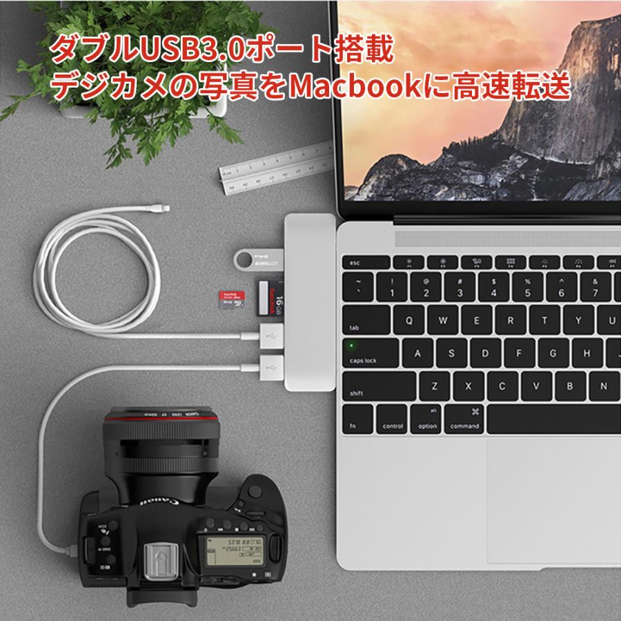 Type-Cハブ Macbookハブ Macbookアダプター 7in1 USB-Cハブ 7ポート搭載 USB3.0ハブ 4K高画質出力｜netkey-store｜07