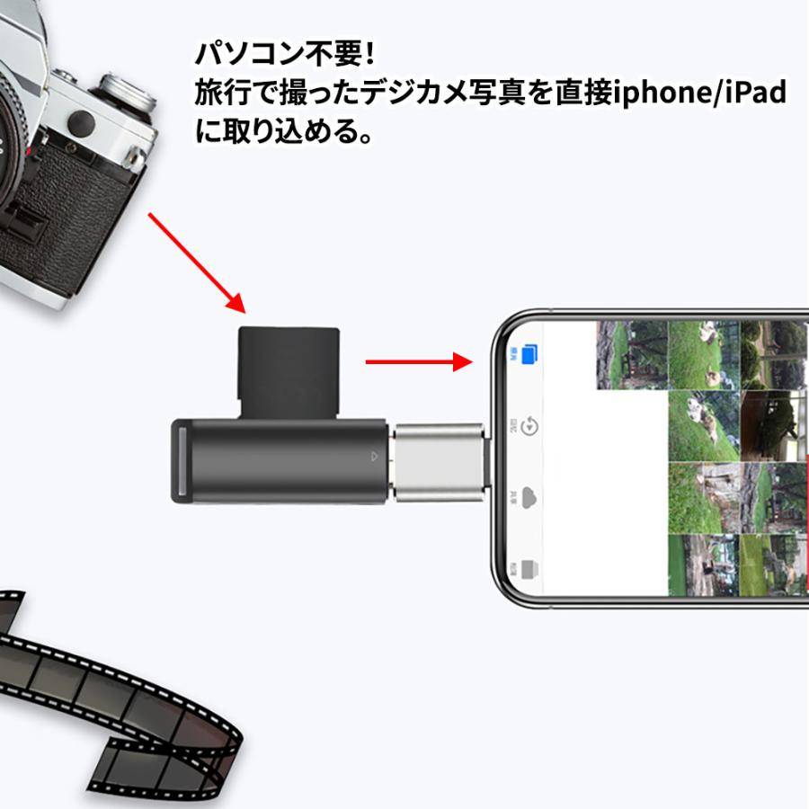 USB3.0 - Lightning変換アダプター 変換コネクター OTG機能搭載 デジカメ写真を直接iphone/iPadに取り込める ...
