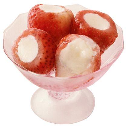 新まるごと 苺アイス L 130個入り／箱 いちご イチゴ 練乳 業務用