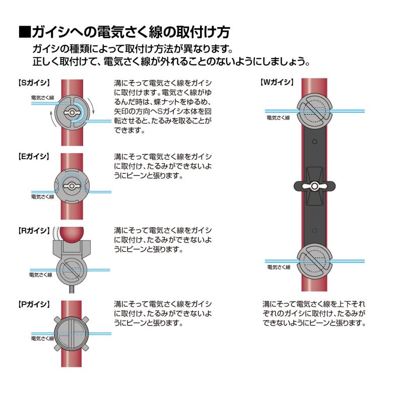 末松電子 電気柵 #317 Pガイシ （100個セット） : ねっとんや - 通販