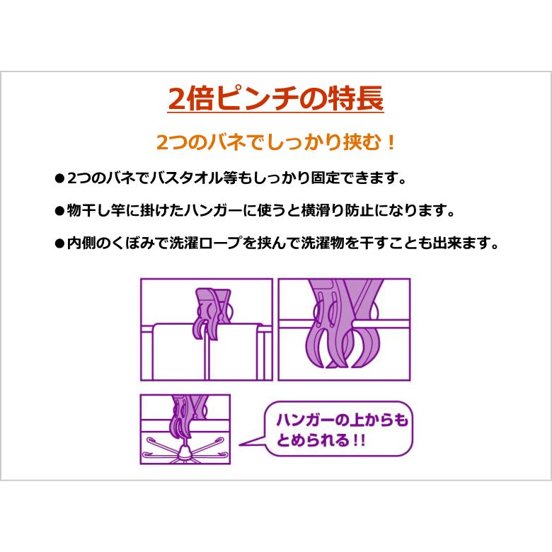 セキデン 洗濯バサミ カラフルライフ 2倍ピンチ 4個入×144セット TP