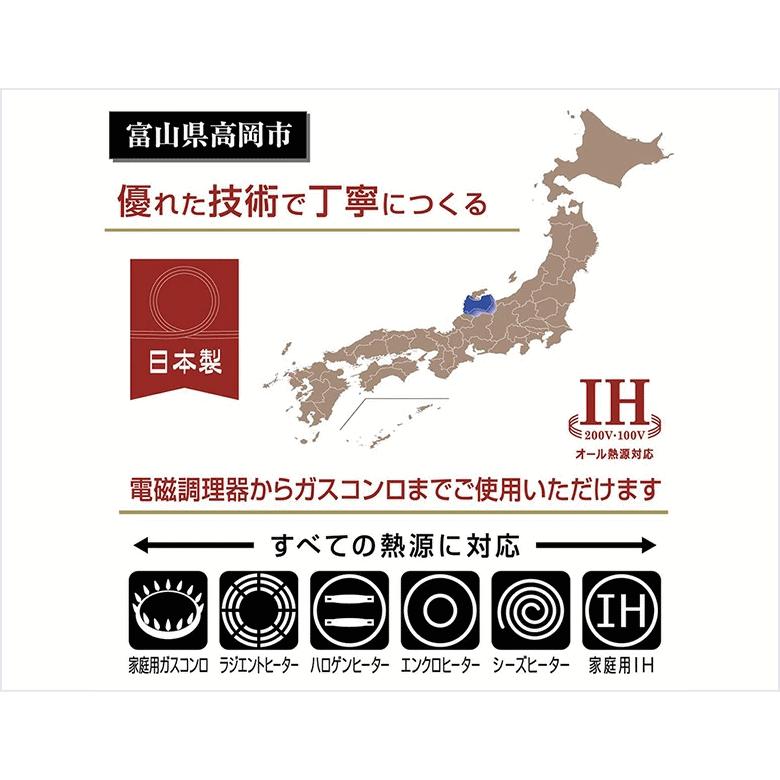 北陸アルミニウム 極ふかみ IH 深型 フライパン 22cm | 北陸アルミニウム | 05