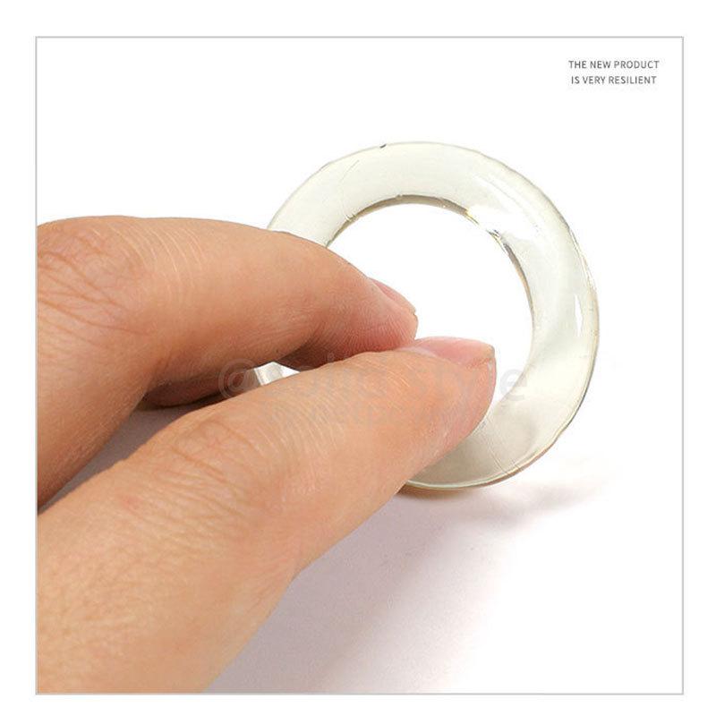 シリコンリング コックリング ペニスリング メンズ  男性用器具 クリア サイズ調整可能 ドーナツリング 長持ち アクセサリー器具 |  | 01