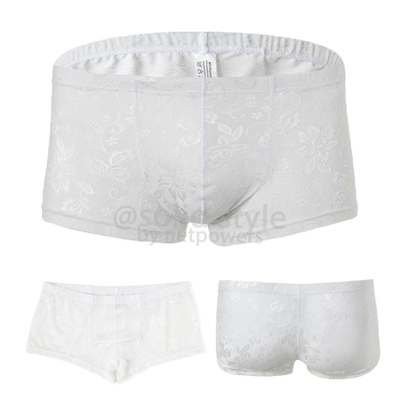レースボクサー ボクサーパンツ ローライズ メンズ　インナー アンダーウェア 男性 下着 大人 魅力 ソフト セクシー 通気性 快適 3D |  | 04