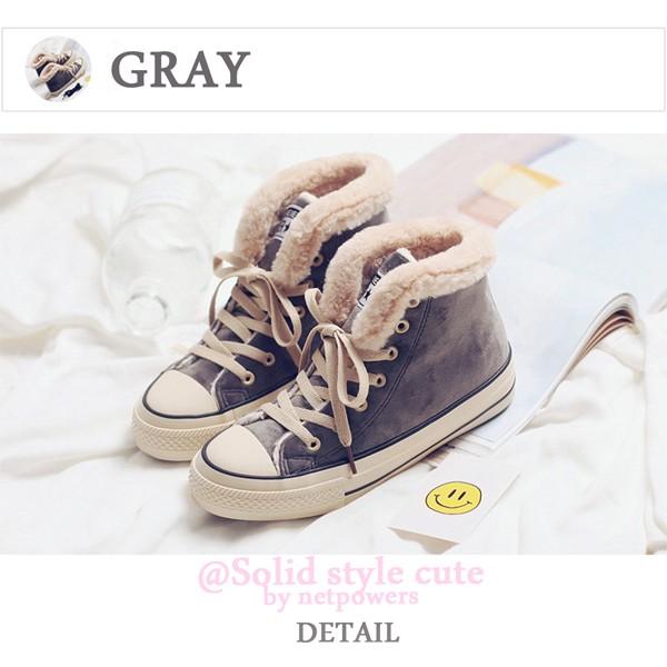 【10周年記念セール価格】 ハイカット スニーカー レディース キッズ ムートン  子供靴 キッズシューズ  ガールズ  ファー 裏起毛  可愛い |  | 01