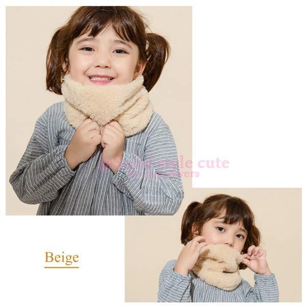 ネックウォーマー キッズ 子供 男女兼用 ふわふわ もこもこ 防寒対策 暖か　マフラー スヌード ストール ボア ファー お洒落 可愛い 韓国子供服 |  | 01
