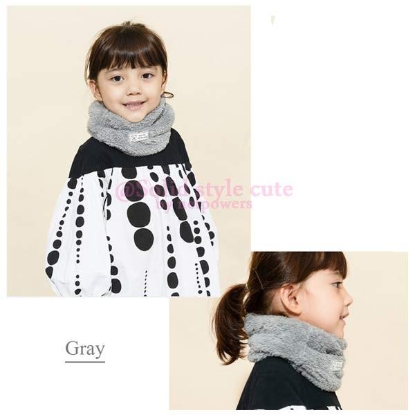 ネックウォーマー キッズ 子供 男女兼用 ふわふわ もこもこ 防寒対策 暖か　マフラー スヌード ストール ボア ファー お洒落 可愛い 韓国子供服 |  | 05