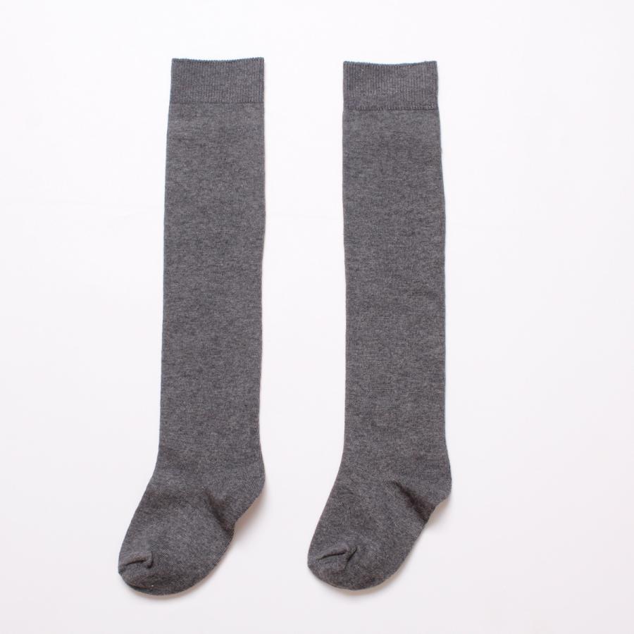 ニーハイソックス キッズ 靴下 ニーハイ オーバーニー 黒 白 灰 平編み 無地 子供 女の子 男の子 ガールズ タイツ ストレッチ 発表会 入学式 卒業式 |  | 02