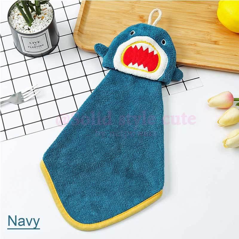 ループタオル ループ付きタオル シャーク 鮫  パイル 動物 キッズ 子供 立体 ベビー 幼稚園 保育園 小学生 お手拭きタオル ウォッシュタオル |  | 01