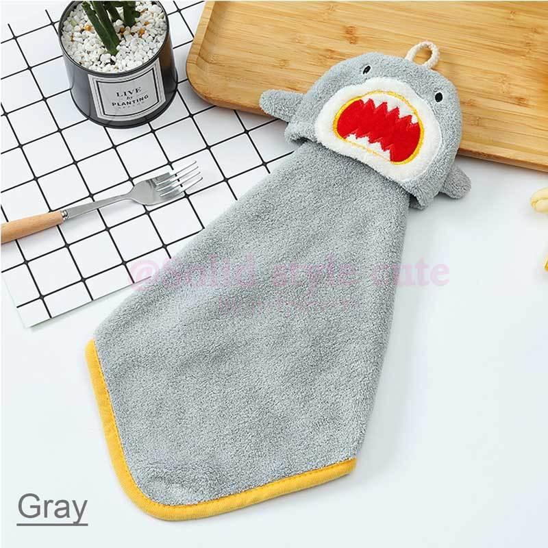 ループタオル ループ付きタオル シャーク 鮫  パイル 動物 キッズ 子供 立体 ベビー 幼稚園 保育園 小学生 お手拭きタオル ウォッシュタオル |  | 02