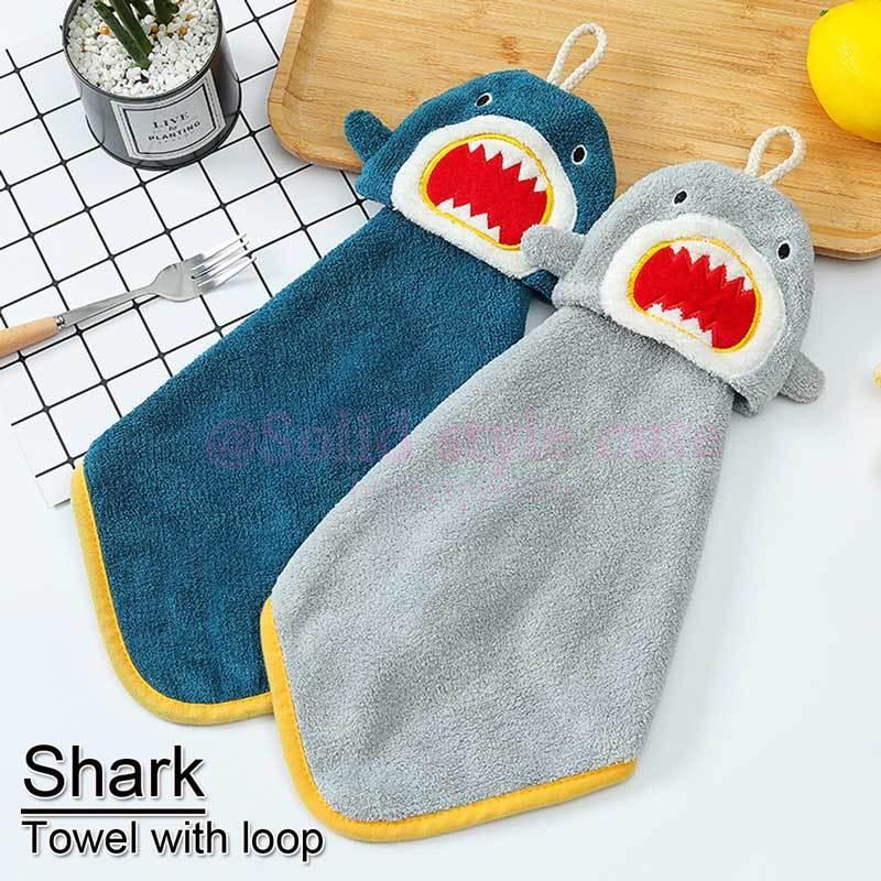 ループタオル ループ付きタオル シャーク 鮫  パイル 動物 キッズ 子供 立体 ベビー 幼稚園 保育園 小学生 お手拭きタオル ウォッシュタオル |  | 07