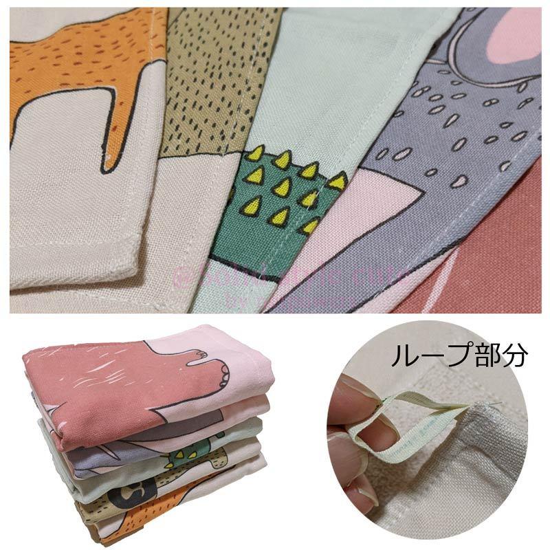 北欧風 ループタオル おしゃれ アニマル ループ付きタオル 紐付き パイル 動物 キッズ 子供 ベビー 幼稚園 保育園 小学生 お手拭きタオル |  | 08