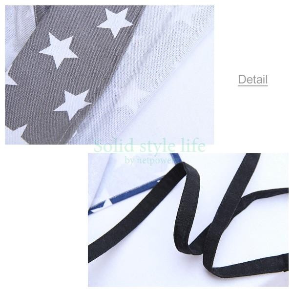 エプロン レディース ジュニア 星柄 かわいい おしゃれ 女性 主婦 OL ガールズ サロン ポケット シンプル 首かけ |  | 06