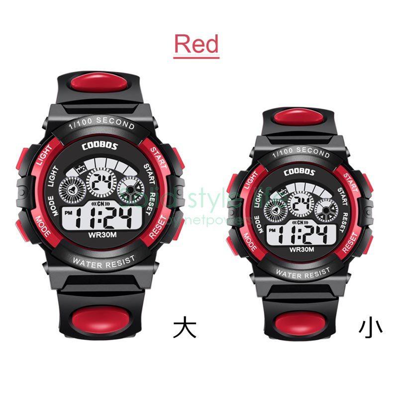 キッズ 腕時計 スポーツウォッチ ジュニア 子供 男の子 女の子 時計 デジタル 生活 防水 男女兼用 ストップウォッチ 日付 カレンダー アラーム バックライト |  | 04