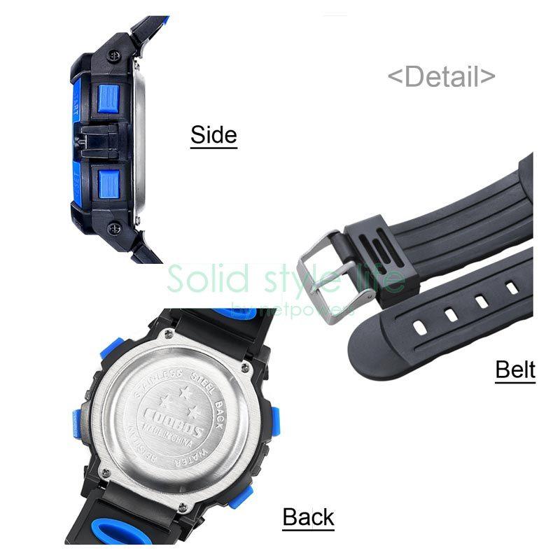 キッズ 腕時計 スポーツウォッチ ジュニア 子供 男の子 女の子 時計 デジタル 生活 防水 男女兼用 ストップウォッチ 日付 カレンダー アラーム バックライト |  | 07