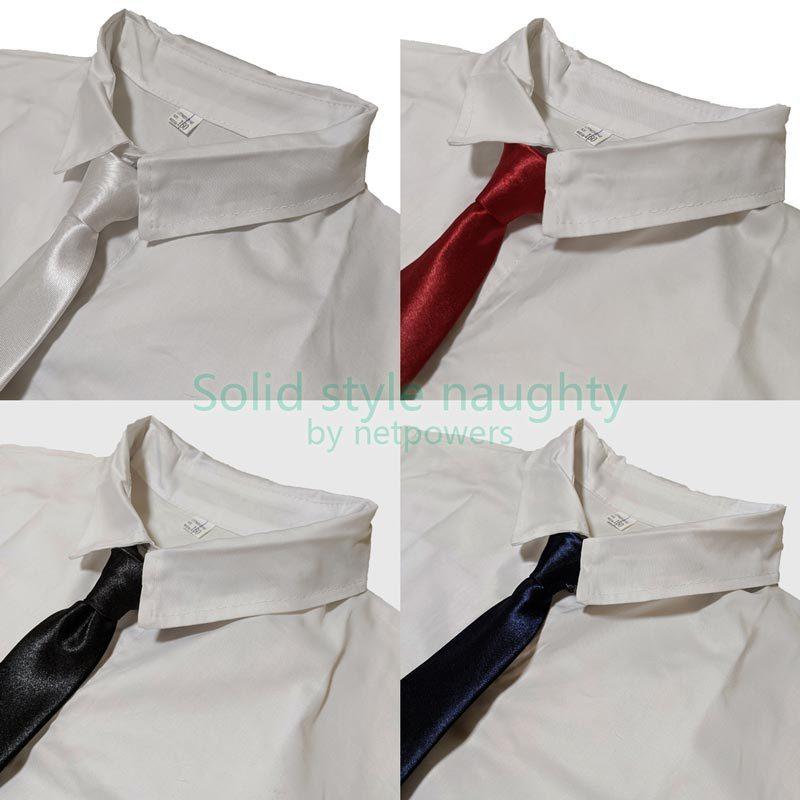 ジュニア ネクタイ スリム ワンタッチ チーフ付 細め キッズ フォーマル 結婚式 発表会 演奏会 冠婚葬祭 光沢 無地 イベント |  | 04