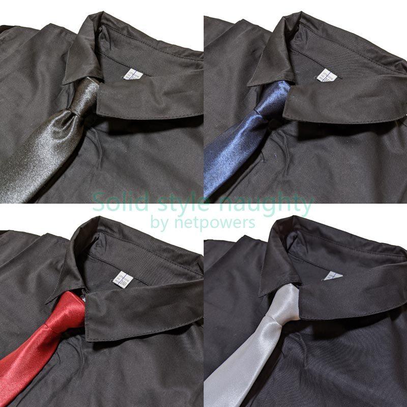 ジュニア ネクタイ スリム ワンタッチ チーフ付 細め キッズ フォーマル 結婚式 発表会 演奏会 冠婚葬祭 光沢 無地 イベント |  | 06