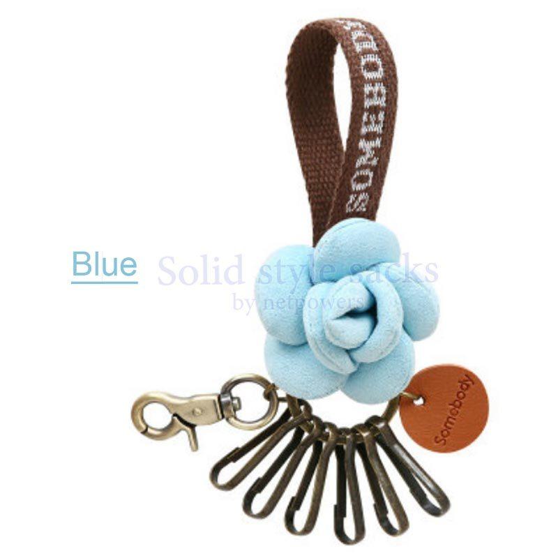 キーチェーン キーホルダー フラワー 6連フック レディース キーケース 花形モチーフ 鍵入れケース 鍵小物 カードキー コンパクト 収納 カラビナ |  | 02