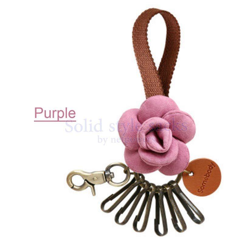 キーチェーン キーホルダー フラワー 6連フック レディース キーケース 花形モチーフ 鍵入れケース 鍵小物 カードキー コンパクト 収納 カラビナ |  | 03