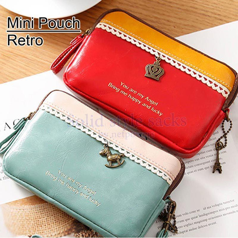 レトロ ミニポーチ コスメポーチ 小物入れ キーケース 化粧ポーチ メイクポーチ ミニ財布 小銭入れ カードケース 女性 レディース |  | 07