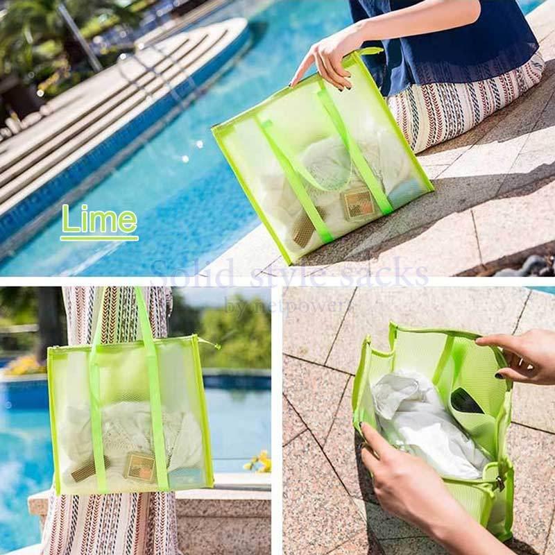 トートバッグ クリア クリアバッグ スパバッグ 温泉バッグ ビーチバッグ メッシュバッグ 透明バッグ ビニールバッグ　プールバッグ 温泉バッグ 半透明 防水 |  | 05