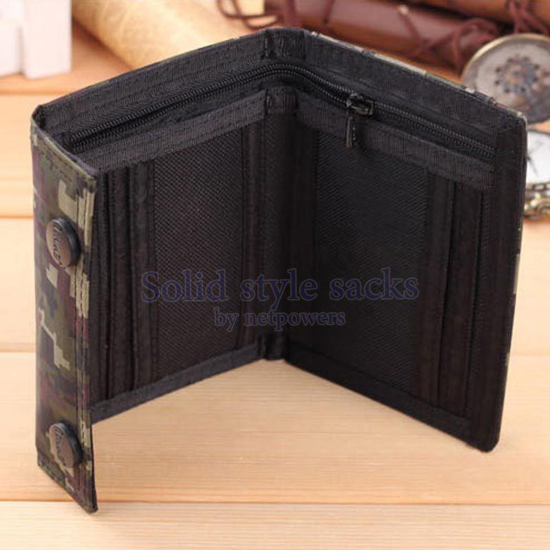 キッズ ジュニア 迷彩柄 財布 三つ折り 子供用財布 スナップ釦 男の子 小学生 中学生 小銭入れ ミニウォレット |  | 04