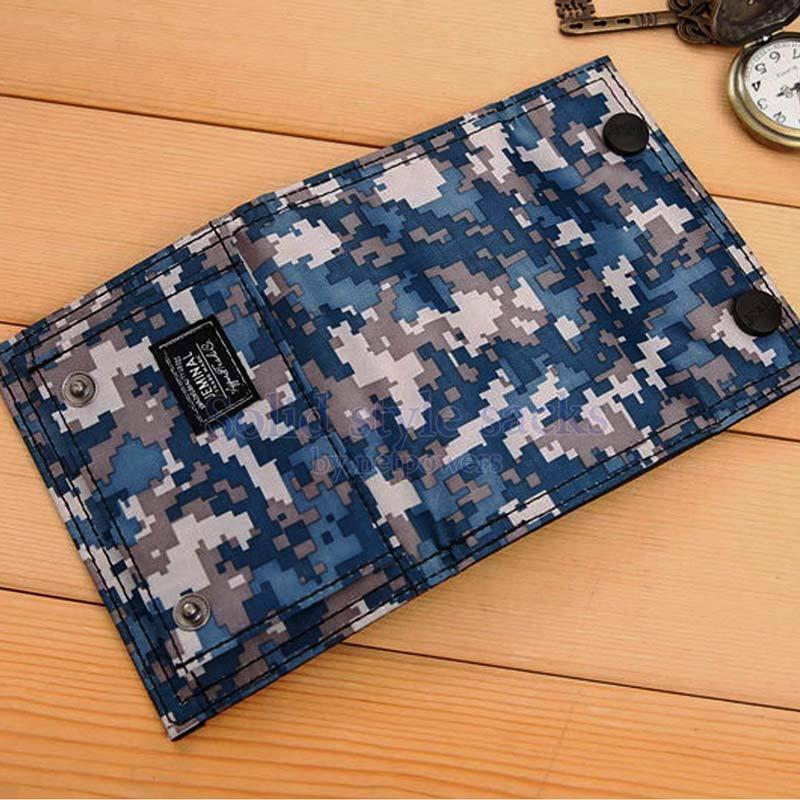 キッズ ジュニア 迷彩柄 財布 三つ折り 子供用財布 スナップ釦 男の子 小学生 中学生 小銭入れ ミニウォレット |  | 05