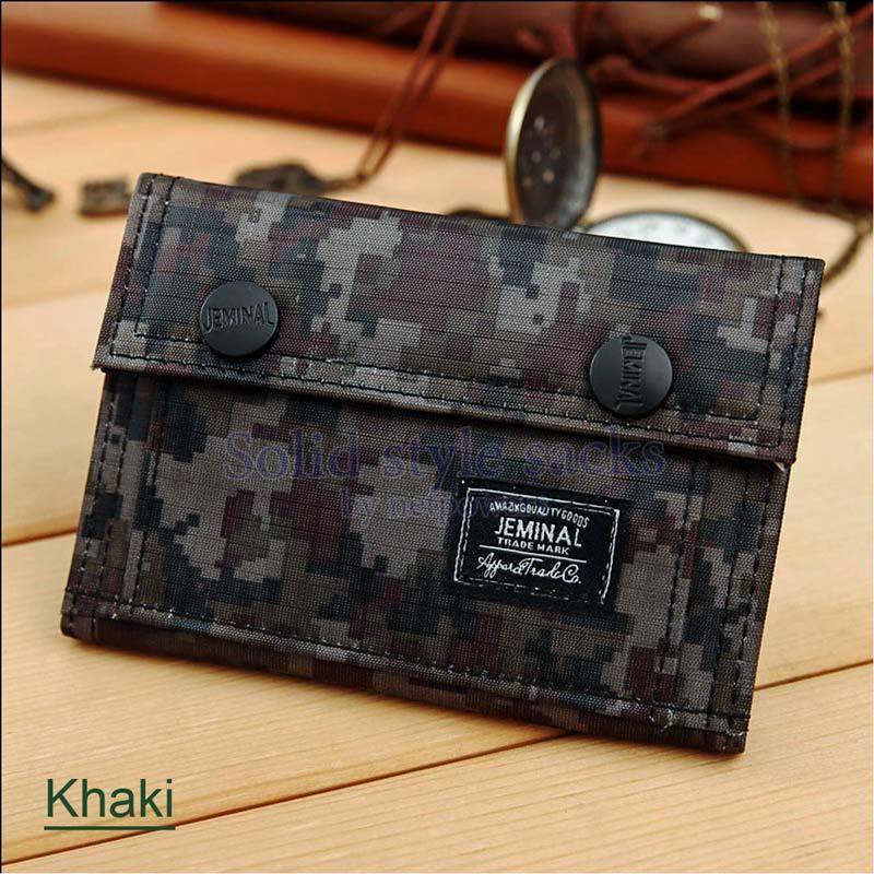 キッズ ジュニア 迷彩柄 財布 三つ折り 子供用財布 スナップ釦 男の子 小学生 中学生 小銭入れ ミニウォレット |  | 02