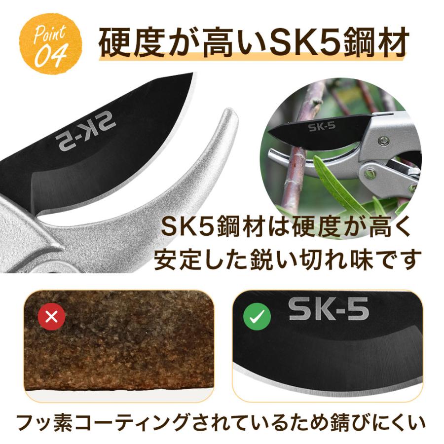 破格の値切りはブロックするマン様確認用 スパっと切れる SK5鋼材 剪定ばさみ 園芸用ハサミ 枝切りはさみ 小型