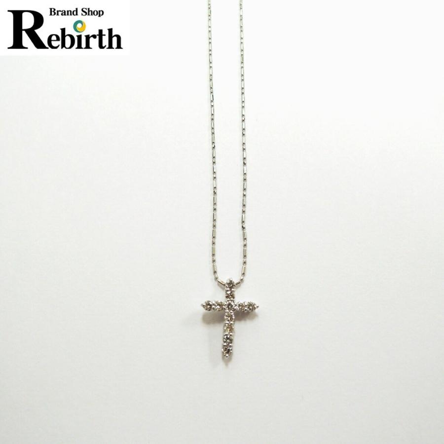 チェーン Pt850 カットボール&シリンダー ネックレス 首回り39.5cm  