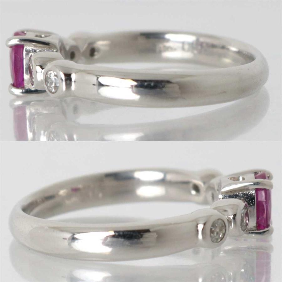 Pt900 / プラチナ デザインリング D0.15ct 8.5号 4.6g ES