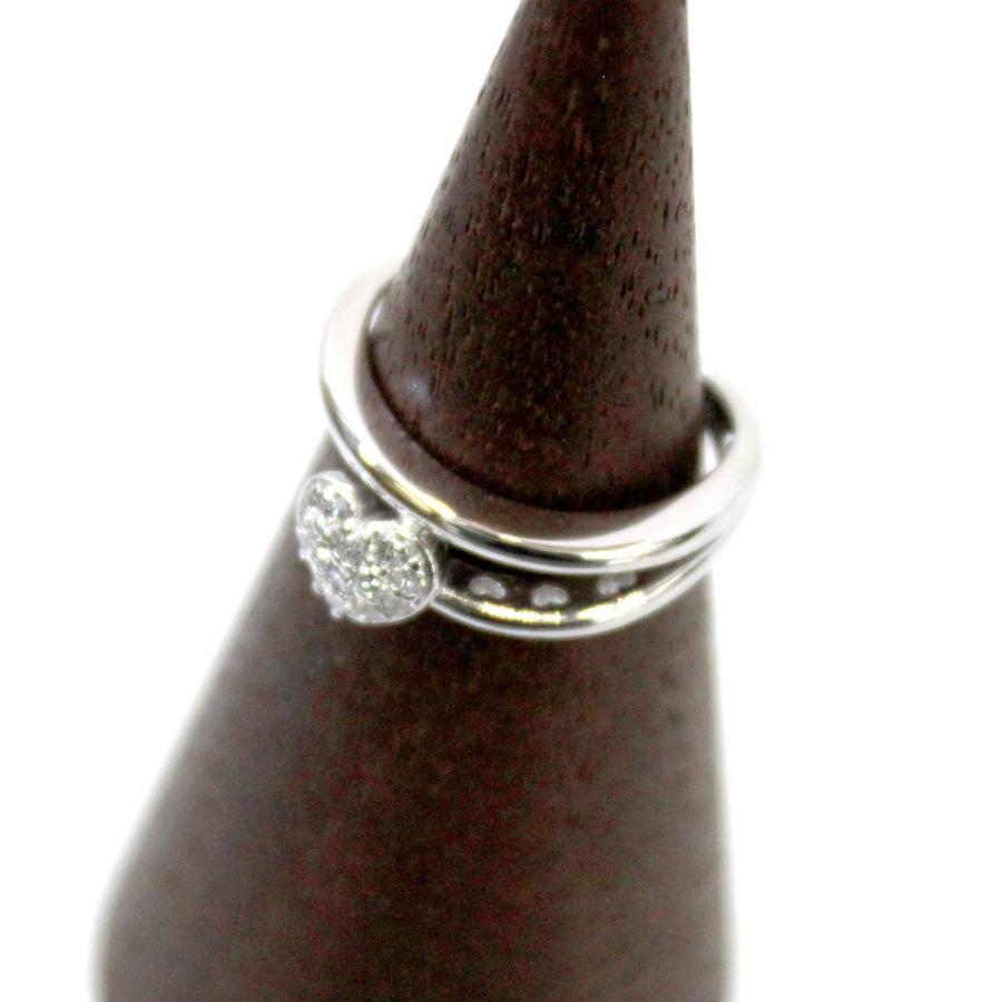 Ponte Vecchio K18PGダイヤモンドリング　12号　ハートモチーフ Ponte Vecchio K18PGダイヤモンドリング 12号 ハートモチーフ