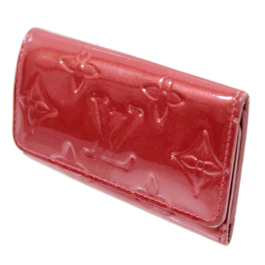 LOUIS VUITTON ミュルティクレ4 4連キーケース ヴェルニ ポムダムール  