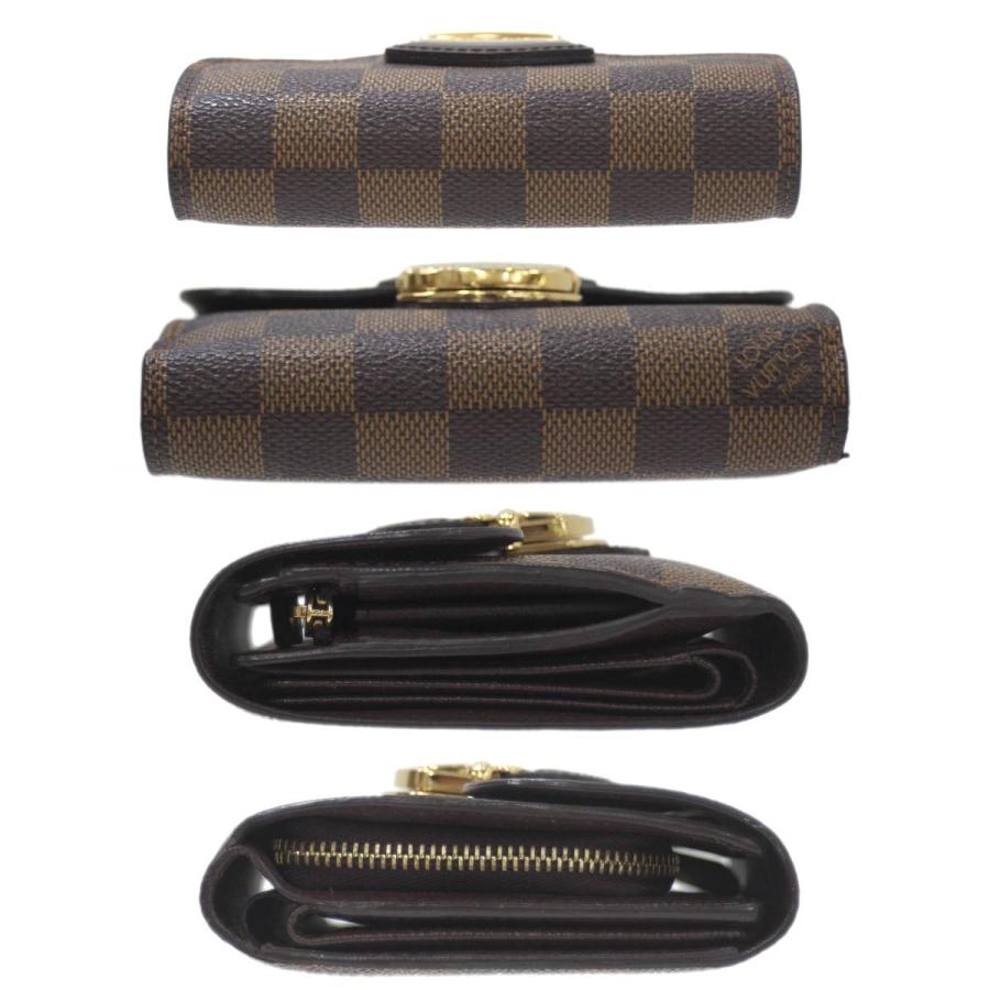 LOUIS VUITTON/ルイヴィトン ポルトフォイユ ジョイ 三つ折り財布 ダミエ エベヌ N60034 TN1191 ES ABランク｜netrebirth｜04