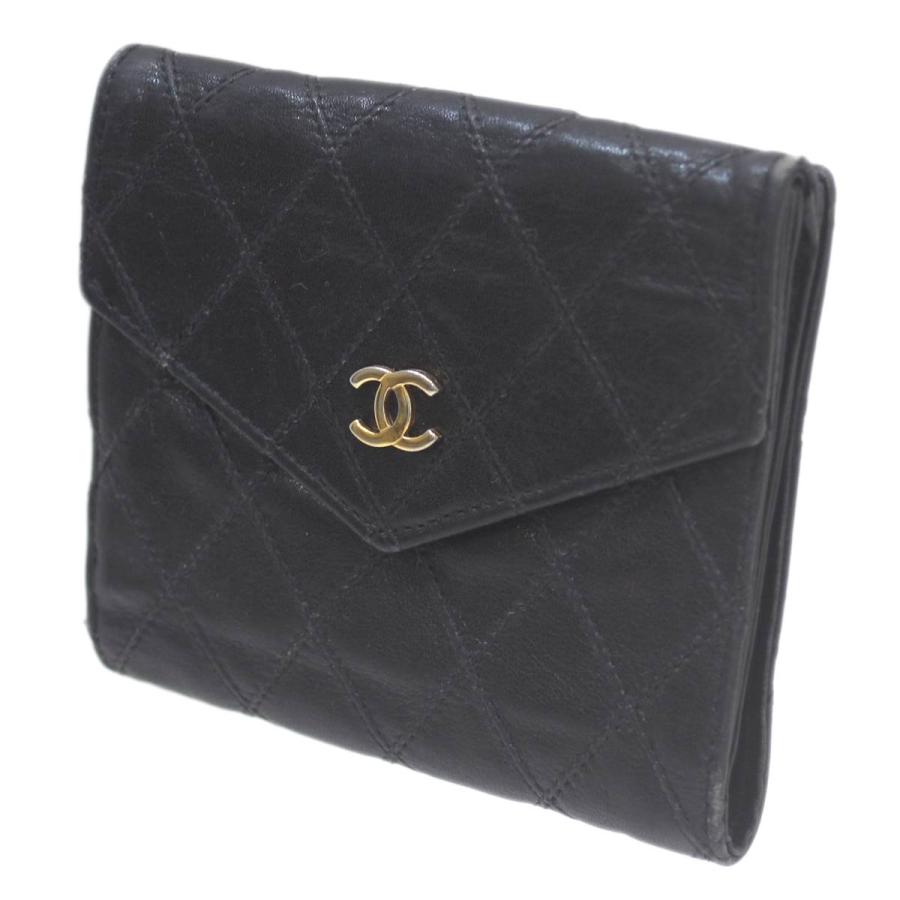 CHANEL（シャネル） マトラッセ Wホック2つ折り財布 本体シール有り 